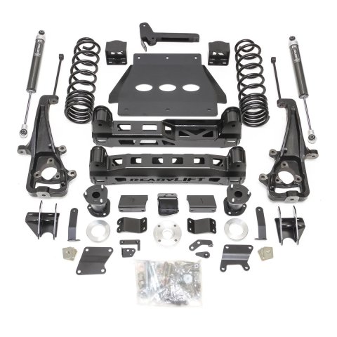ReadyLift Suspension Lift Kits for 2019-2024 1500 - 44-19610 Kit, 6.00 in., Front Knuckles and Crossmember, Rear Coil Springs, Falcon 1.1 Shocks, Trucks with OE 22 in. Wheels, Ram, Kit
