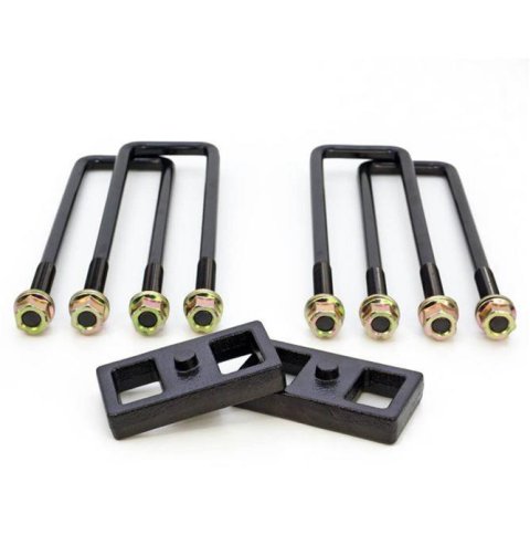 ReadyLift Suspension Rear Block Kits 26-30100 Lift, Leaf Spring Block, Cast Iron, Rear, 1.0 in., Chevy, GMC, Kit