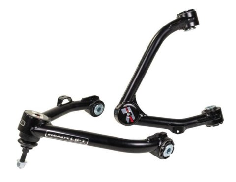 ReadyLift Suspension Leveling & Big Lift Control Arms for 2014-2018 SIERRA 1500, SILVERADO 1500 - 67-34640 Arms, Upper, Tubular, Leveling, Lift, Steel, Black Powdercoated, Chevy, GMC, Pair