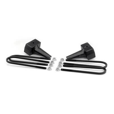 ReadyLift Suspension Rear Block Kits for 1999-2010 F-250 SUPER DUTY, F-350 2008-2010 F-450 DUTY - 66-2094 Lift Block, Rear, 2.0 in. Lift, 4.0 in. Block, Ford, Pickup, Kit