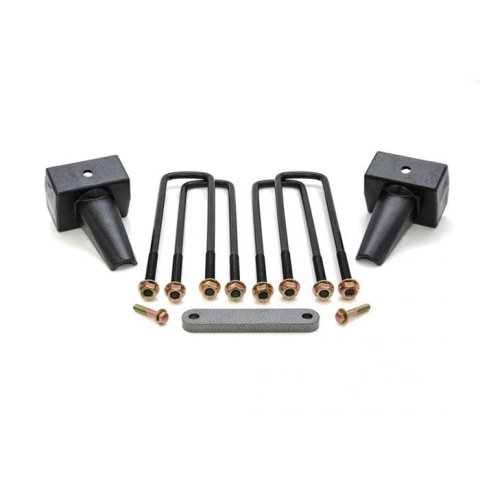 ReadyLift Suspension Rear Block Kits for 2017-2025 F-450 SUPER DUTY, F-350 2017-2023 F-250 DUTY - 26-2742 Lift, Leaf Spring Block, Cast Iron, Rear, 4.0 in., Ford, Kit