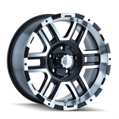 ION Alloy Series 179 Gloss Black Wheels with Machined Accents 16x8 Wheel, 179, 16 in. x 8 in., Aluminum, Black, 5 x 5.50 in. Bolt Circle, 4.894 in. Backspace, Each