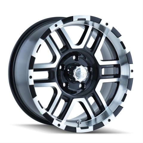 ION Alloy Series 179 Gloss Black Wheels with Machined Accents 17x8 Wheel, 179, 17 in. x 8 in., Aluminum, Black, 6 x 4.50 in. Bolt Circle, 4.894 in. Backspace, Each