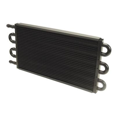 Derale Replacement Tube and Fin Engine Oil Coolers 15302 Fluid Cooler, Oil, Tube-Fin Type, Copper/Aluminum, 7.625 in. x 16.625 in. x 0.75 in., 1/2 in. Inlet, Outlet