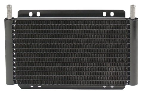 Derale 8000 Series Fin and Plate Transmission Coolers 33502 Fluid Cooler, Transmission, Plate-Type, Aluminum, Black, Each