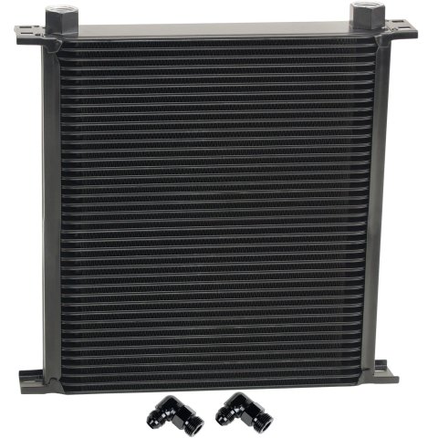 Derale Stacked Plate Fluid Coolers 54088 KIT-Stack Cooler 40 Row (-8AN 90° Swivel)