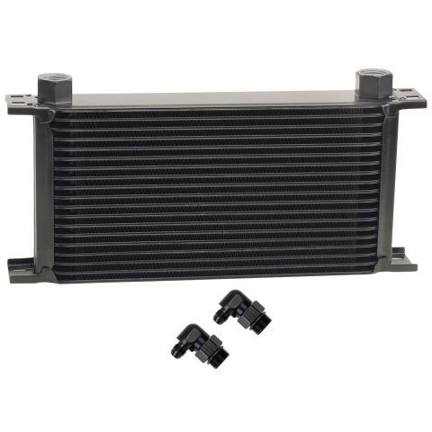 Derale Stacked Plate Fluid Coolers 51986 KIT-Stack Cooler 19 Row (-6AN 90° Swivel)