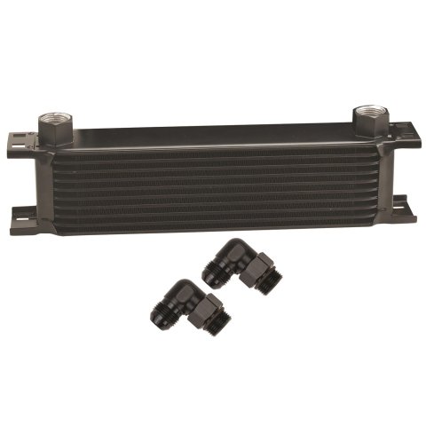 Derale Stacked Plate Fluid Coolers 51080 KIT-Stack Cooler 10 Row (-10AN 90° Swivel)