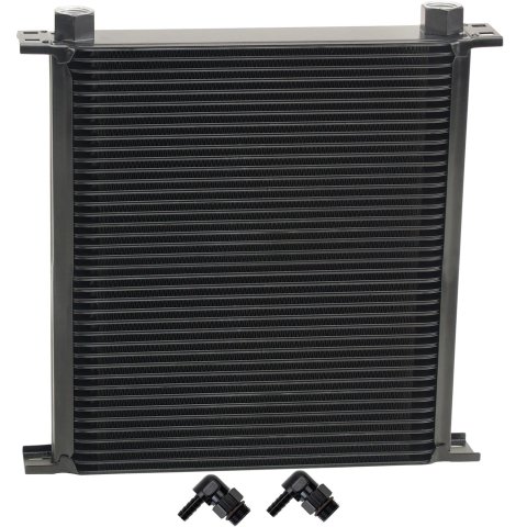 Derale Stacked Plate Fluid Coolers 54081 Stack Cooler 40 Row w/ 3/8" Swivel Hose Barb fittings