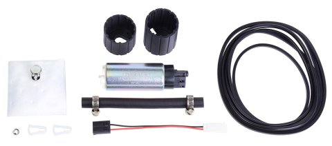 Derale Performance In-Tank Fuel Pumps 71006 High Pump Kit 100 PSI 82mm body length 11mm offset inlet 180 degree from outlet