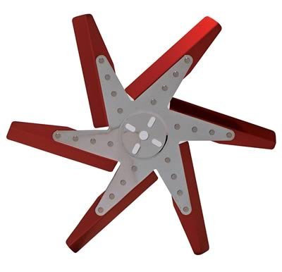 Derale Hi Performance Aluminum Narrow Blade Flex Fans 19418 Fan, Flex-Type, High Performance, Clockwise, 18 in. Diameter, Blades/Steel Hub, Universal, Each