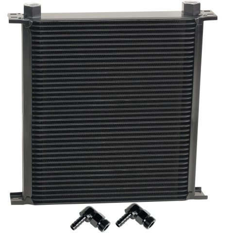 Derale Stacked Plate Fluid Coolers 54082 Stack Cooler 40 Row w/ 1/2" Swivel Hose Barb fittings