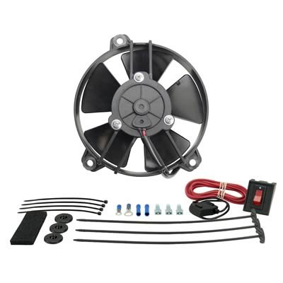5 Inch 325 CFM Derale Tornado Universal Fan 16505 Electric Fan, Single, in. Diameter, Puller, 315 cfm, Black, Plastic, Each