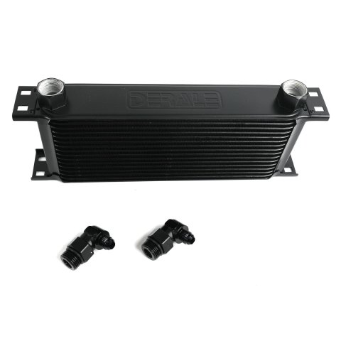 Derale Stacked Plate Fluid Coolers 51686 KIT-Stack Cooler 16 Row (-6AN 90° Swivel)
