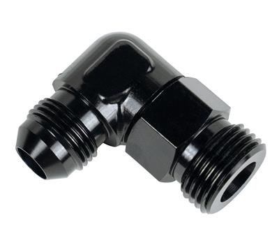 Derale AN Fittings 59510 Aluminum Fitting 90 7/8-14 UNF x -10AN Male