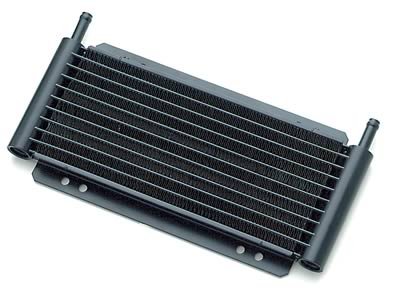 Derale 8000 Series Fin and Plate Transmission Coolers 13502 Fluid Cooler, Transmission, Plate-Type, Aluminum, Black, 7 1/2 in. x 11 in. x 3/4 in., Each