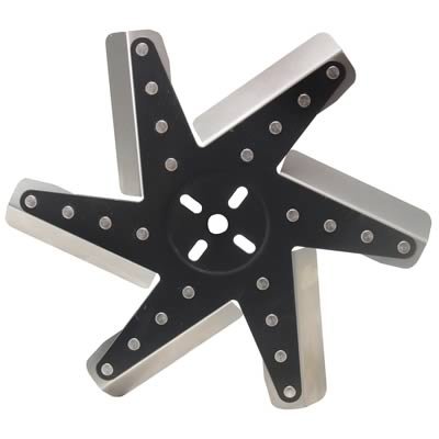Derale Hi Performance Stainless Steel Flex Fans 19113 Fan, Flex-Type, High Performance, Clockwise, 13 in. Diameter, Blades/Steel Hub, Universal, Each