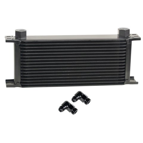 Derale Stacked Plate Fluid Coolers 51688 KIT-Stack Cooler 16 Row (-8AN 90° Swivel)