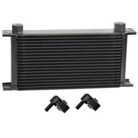 Derale Stacked Plate Fluid Coolers 51981 Stack Cooler 19 Row w/ 3/8" Swivel Hose Barb fittings