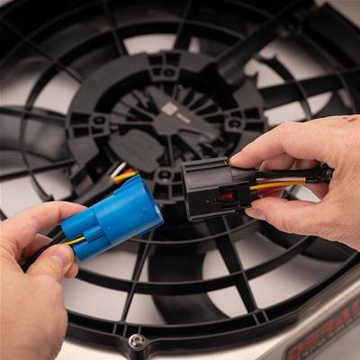 12 Inch 4,400 CFM Derale Electric Fan Brushless Powerpacks 67942-215 Fans, Powerpack, Dual in. Fans, 2,200 CFM, Shroud, 215 degree, Kit