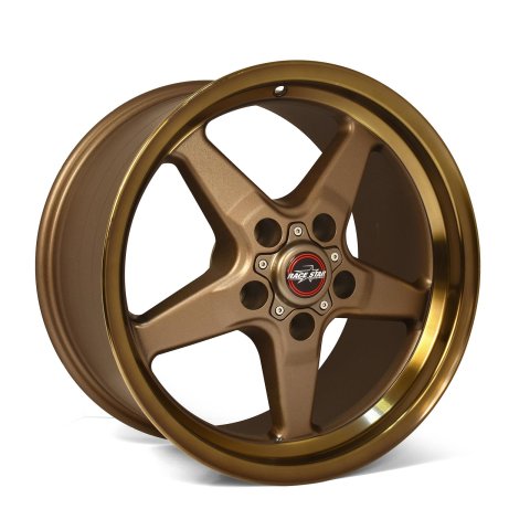 Race Star 92 Drag Bracket Racer Matte Bronze Wheels 18x5 Wheel, Star, Aluminum, 5x120BC 2.00BS