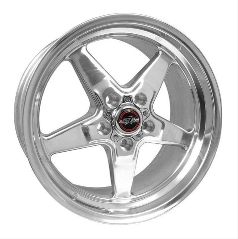 Race Star 92 Drag Polished Wheels 17x7 Wheel, Star, Aluminum, 5x4.75bs 5.100bc
