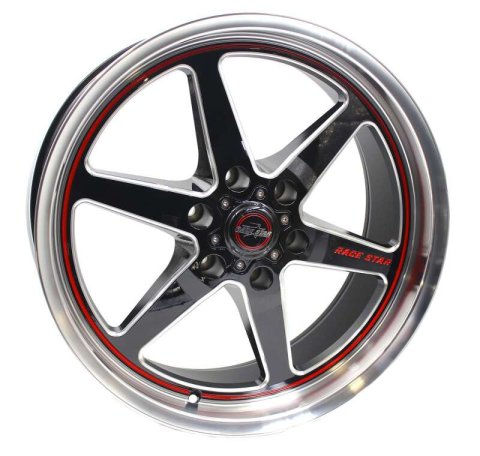 Race Star Industries Wheels 93-090751 BM Wheels, 93 Truck Black/Machined 20x9 6x135BC 6.00BS