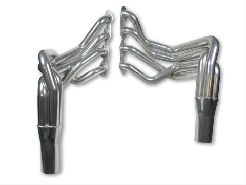 Hooker Super Competition Sidemount Headers 2222-1HKR Headers, Competition, Side Mount, Steel, Ceramic Coated, Chevy, 396, 402, 427, 454