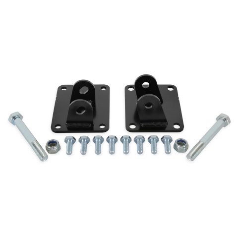 Hooker Blackheart Engine Mount Brackets for 1996-2004 MUSTANG - BHS504 Brackets, Steel, Black, Ford, LS, Pair