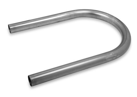 Hooker Mandrel Bend Tubing 1.5 Inch Steel Exhaust Pipe 12200HKR Tubing, 180 Degree, U-Bend, 1 1/2 in. Diameter, 6 in. Radius, 18-Gauge, Steel, Each
