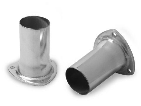 Hooker Reducers with 2.5 Inch Outlet 110401HKR Header Reducers, 3-Bolt Flange, 3.00 in. Inlet, 2.50 in. Outlet, Steel, Ceramic Coated, Pair