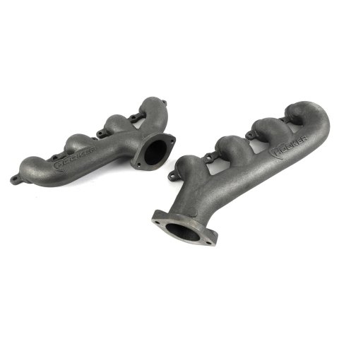 Hooker Blackheart LS Swap Exhaust Manifolds 8506HKR Manifold, Blackheart, Swap, Cast Iron, Natural, Rear Dump, Pair