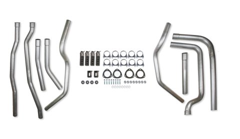 Hooker Competition Header-Back Exhaust Systems 7701HKR Systems, Header-Back, Dual, Steel, Aluminized, Split Rear Exit, RWD/4WD, Dodge, Small Block, Kit