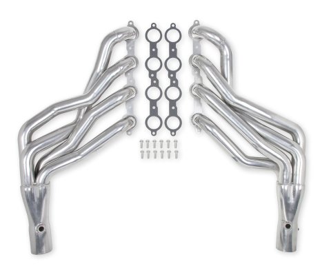Hooker Blackheart Headers 70101518-1HKR Headers, Blackheart, Long Tube, Steel, Silver Ceramic Coated, Buick, Chevy, GMC, Oldsmobile, Pontiac, LS Swap, Pair