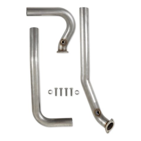 Hooker Blackheart Intermediate Pipes for 2000 YUKON, TAHOE, 1988-1998 K1500 - BH14351 Pipes, Exhaust, 2.50 in. O.D., 409 Stainless Steel, with Oxygen (O2) Sensor Bungs, Chevy, GMC, V8, Pair