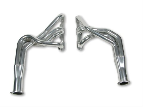 Hooker Super Competition Headers 2131-1HKR Headers, Competition, Long Tube, Steel, Ceramic Coated, Chevy, Small Block, Angle Plug, Pair