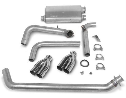 Hooker Super Competition Cat-Back Exhaust Systems for 1983-1992 CAMARO, FIREBIRD - 16820HKR Exhaust, Competition, Cat-Back, Steel, Aluminized, Tips, Chevy, Pontiac, 5.0L, Kit