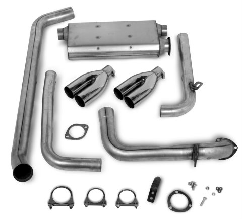 Hooker Super Competition Cat-Back Exhaust Systems for 1986-1992 CAMARO, FIREBIRD - 16823HKR Exhaust, Competition, Cat-Back, Steel, Aluminized, Polished Tips, Chevy, Pontiac, 5.0L, Kit
