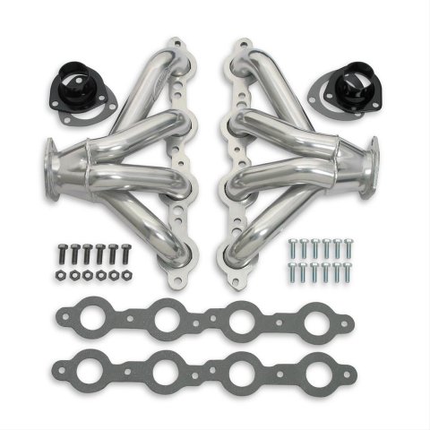 Hooker Super Competition Block Hugger Headers 2313HKR Headers, Competition, Hugger, Steel, Ceramic Coated, Chevy, Small Block, LS1, Pair