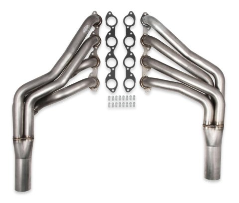 Hooker RacingHeart Chevy Swap Long Tube Headers 6234-2HKR Headers, Racingheart, Tube, 2 1/8 in. Primary, 3 1/2 in. Collector, Stainless Steel, Natural, Ford, Mustang, Big Block Swap, Pair