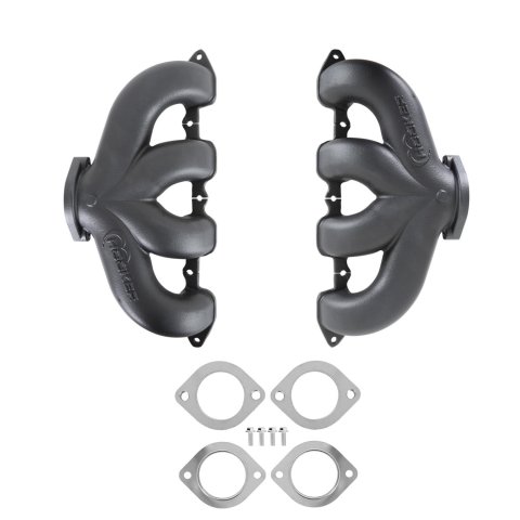 Hooker Blackheart Exhaust Manifolds BHS5190 Manifolds, Cast Iron, Black Ceramic Coated, Chevy, LT Series Engines, Pair