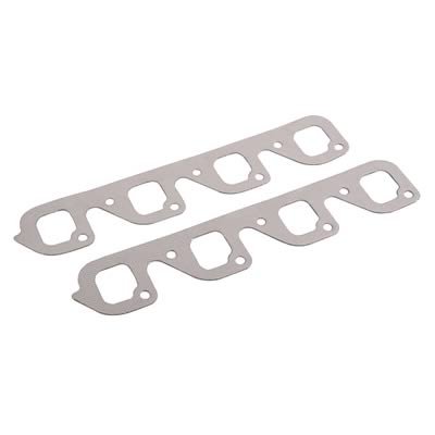 Hooker Super Competition Exhaust Header Gaskets 10877HKR Gaskets, Header, Steel Core Composite, Rectangular Stock Port, Boss/Cleveland, Ford, V8, Pair