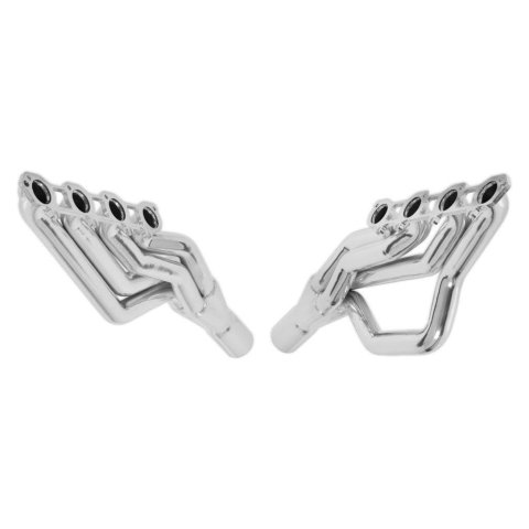 Hooker Blackheart Gen III Hemi Swap Headers BH2585 Headers, Blackheart, Mid-Length, Engine Swap, Steel, Silver Ceramic Coated, Dodge, Plymouth, Pair