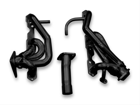 Hooker Street Force Headers 2064HKR Headers, Super Competition, Shorty, Steel, Painted, Chevy, Pontiac, 5.7L, Pair
