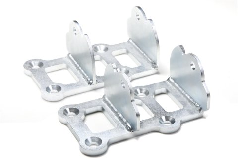Hooker Blackheart Engine Swap Motor Mount Kits 12621HKR Mounts, Swap, Block Mount, Bolt-In, Steel, Zinc Plated, Buick, Chevy, Pontiac, Small Block LS, Pair
