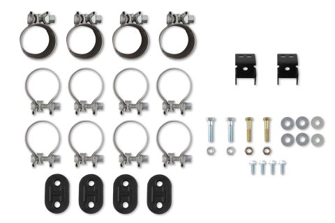 Hooker Blackheart Exhaust Systems BH23108 Systems, Blackheart, Crossmember Back, Dual, Stainless Steel, Natural, Split Rear Exit, Dodge, Plymouth, Mopar Hemi Gen III, Kit