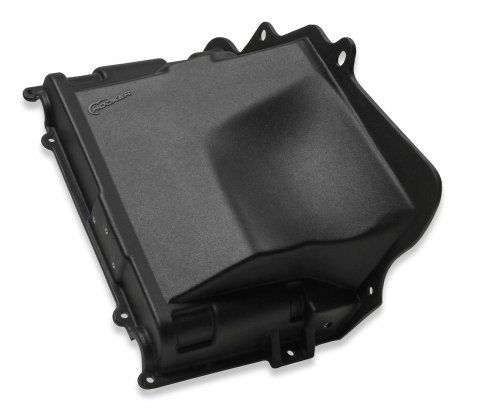 Hooker Blackheart A/C Evaporator Side Covers 71223027HKR Core Outlet Case, A/C, Polyethylene, Black, Chevy, GMC, Small Block, Each