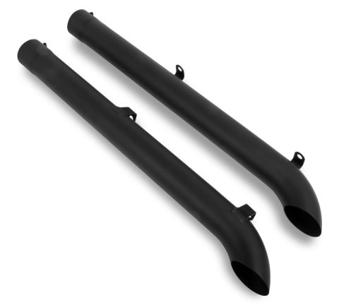 Hooker Super Competition Sidetubes for 1963-1982 CORVETTE - 50735HKR Exhaust, Side Pipes, Steel, Black Painted, 4 in. Inlet, 46 in. Length, Chevy, Kit