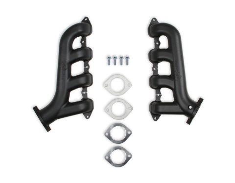 Hooker Blackheart LT Swap Exhaust Manifolds BHS518 GM LT- Cast Iron Black, Pair