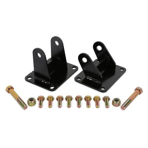 Hooker Blackheart Engine Mount Brackets for 1996-2004 MUSTANG - BHS503 Brackets, Steel, Black, Ford, LS, Pair